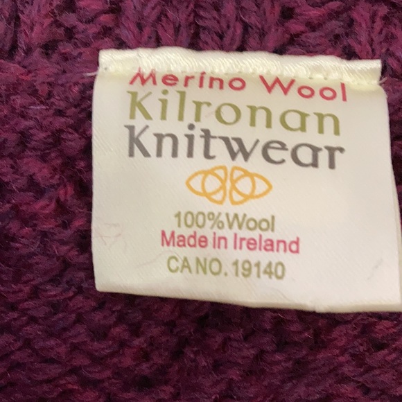 Kilronan Women’s Sweater Merino Wool Zip-Front Sweater Cardigan - Picture 7 of 15